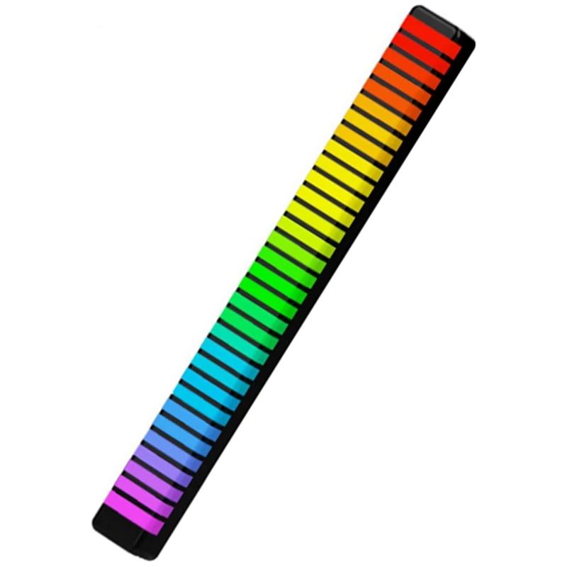 

3D RGB звукосниматель звукового сигнала, музыкальный индикатор уровня 32 бит с голосовой активацией