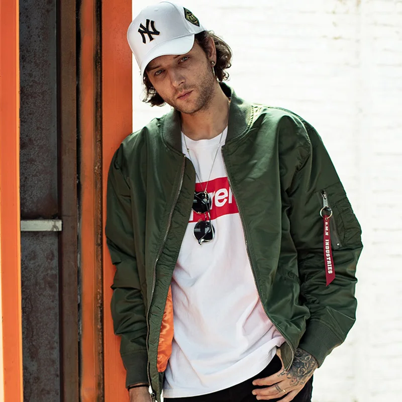 Куртка мужская Летающая тонкая одежда ВВС свободная Студенческая бейсбольная