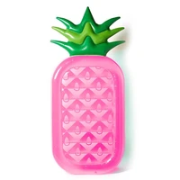 inflatable pineapple floating row raft water lounge pool float summer water party toys for adults children flotador beer pong