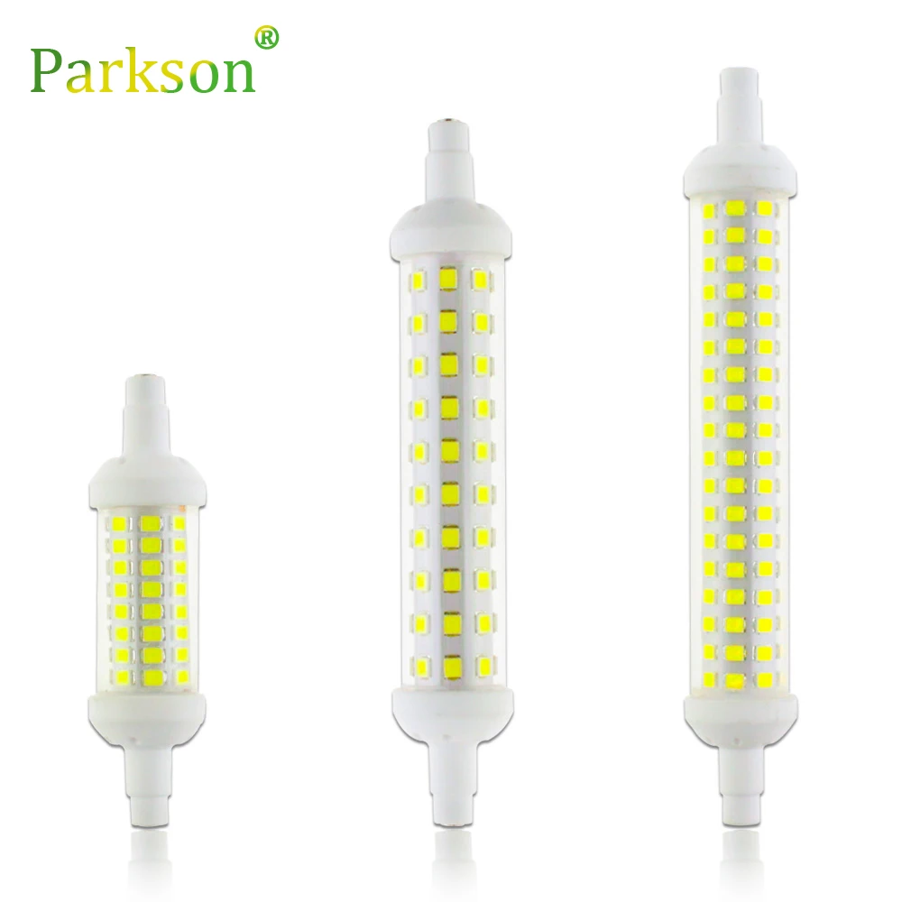 Светодиодная лампа R7S стеклянная трубка Cob Ac 220V Lampadas 78Mm 118Mm 135Mm заменить галогенный