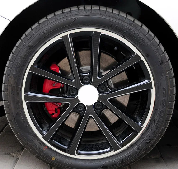 16 дюймов наклейка на обод колеса из углеродного волокна ступица