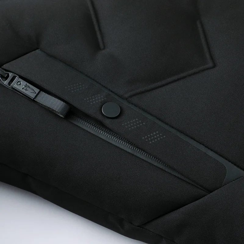 Новая зимняя куртка мужская повседневная Толстая Съемная шапка пуховик на