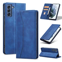 leather flip case for samsung s21 ultra s21 s20 fe s20 a52 a12 a71 a32 a51 luxury wallet cards stand phone bags cover