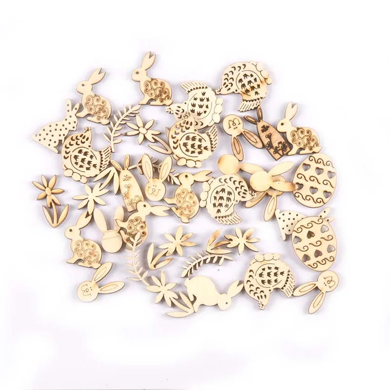 25 шт. деревянные ломтики кролика 25-30 мм | Дом и сад