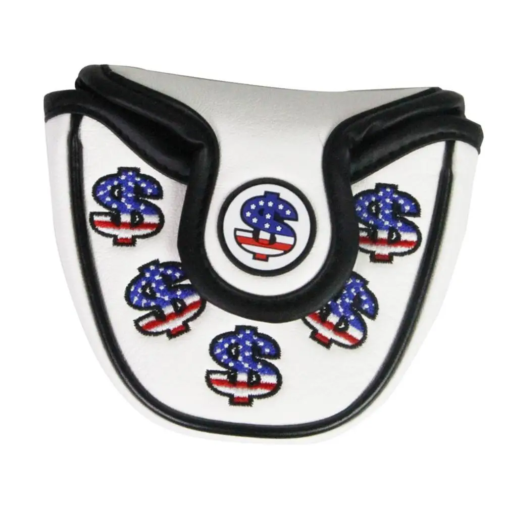 Доллар набор для гольфа клюшка деньги вышивка клюшки крышка из искусственной