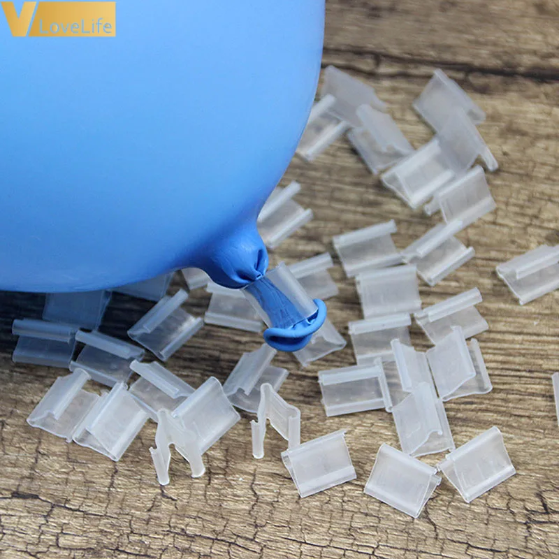 

100pcs/lot V Shape Balloons Sealing Clip Ballon Plastic Clips Wedding Birthday Party Decor Party Supplies Decoration