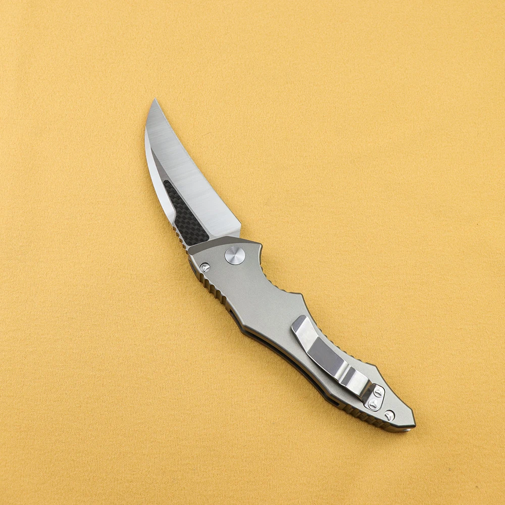 Нож Hawk D2 из стали авиационного алюминия с ручкой углеродного волокна для