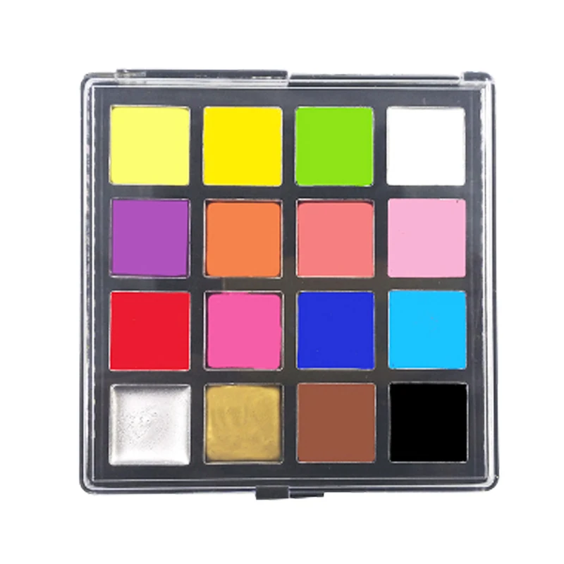 16 цветов набор для рисования лица макияж тела искусство Нетоксичная масляная