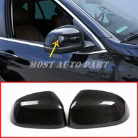carbon fiber rearview mirror cap cover trim for bmw x5 f15 2014 2018 x6 f16 2015 2018 2pcs car accessories car styling car trim