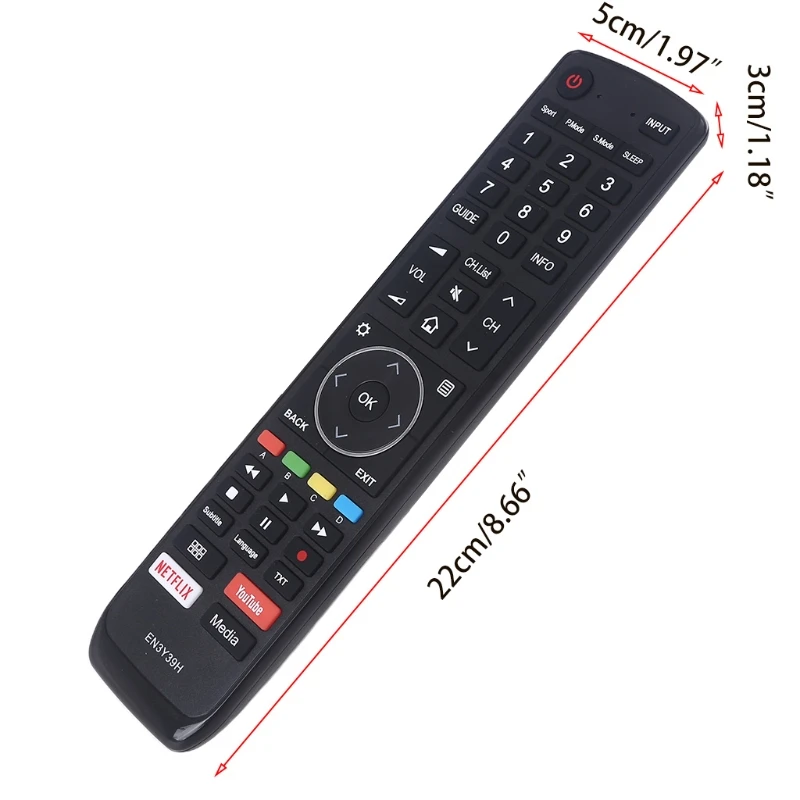 

Сменный пульт дистанционного управления K92F EN3Y39H, совместимый с Hisense TV H43AE6400 H50AE6400 H55AE6400 H65AE6400 H43A6550 H50A6550