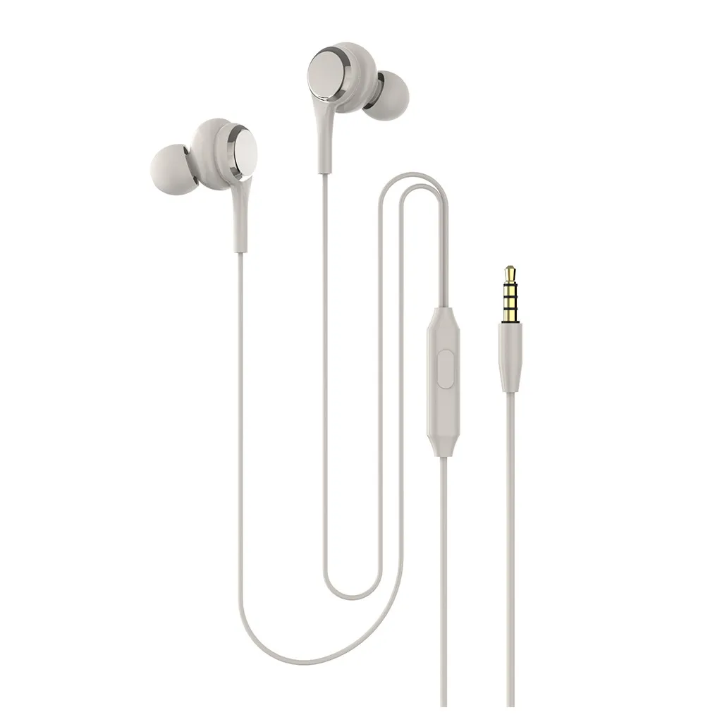 

CARPRIE Earphones in-Ear Wired Headphones With Mic 3.5MM Stereo Bass Earbuds Universal Wired Headsets For iPhone Samsung Xiaomi