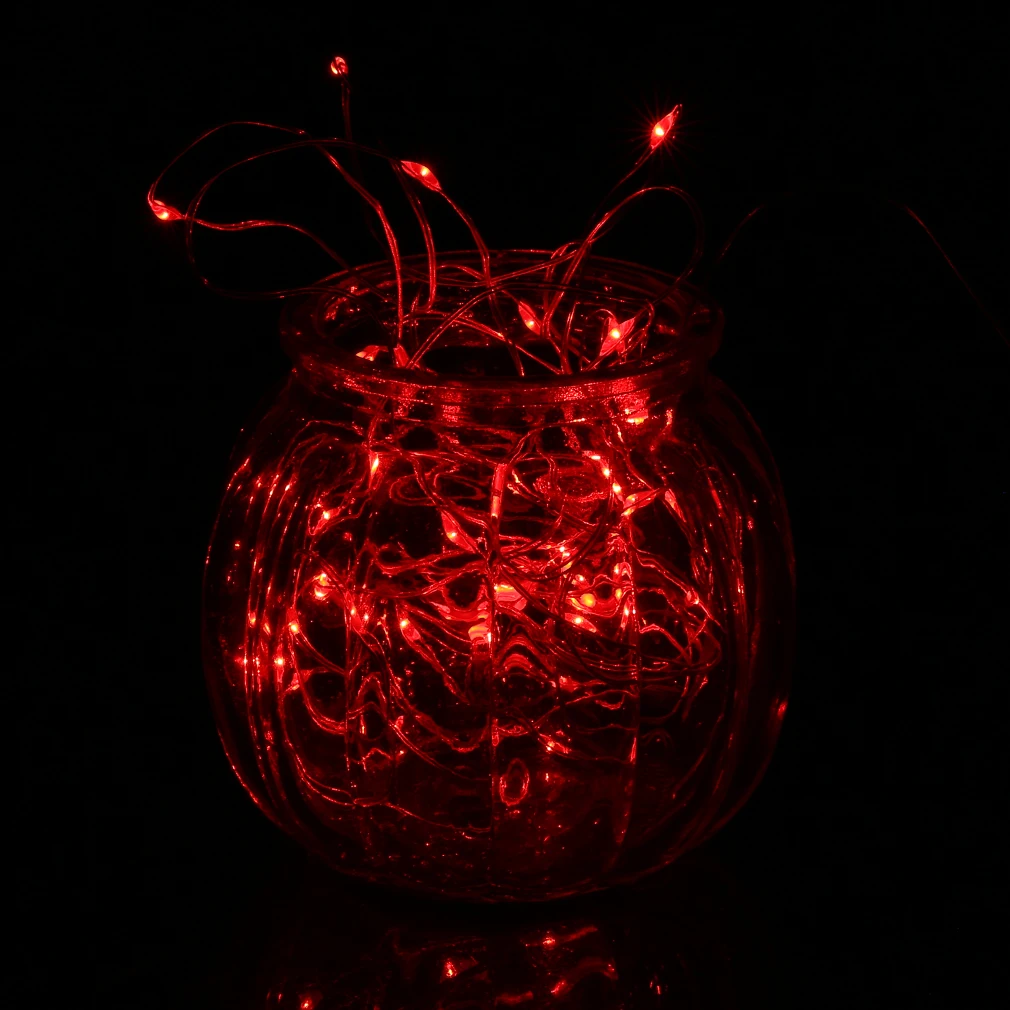 Новый водонепроницаемый 4 м 40 светодиодов Серебряный провод струнный светильник