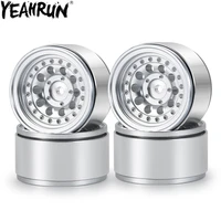 yeahrun 4pcs 1 0 beadlock wheel rims aluminum alloy wheel hubs for 124 axial scx24 90081 rc crawler car parts