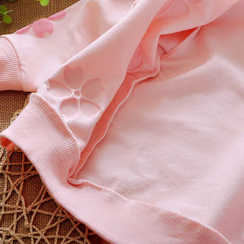 Весенне-осенняя одежда для маленьких девочек свитер с принтом пальто