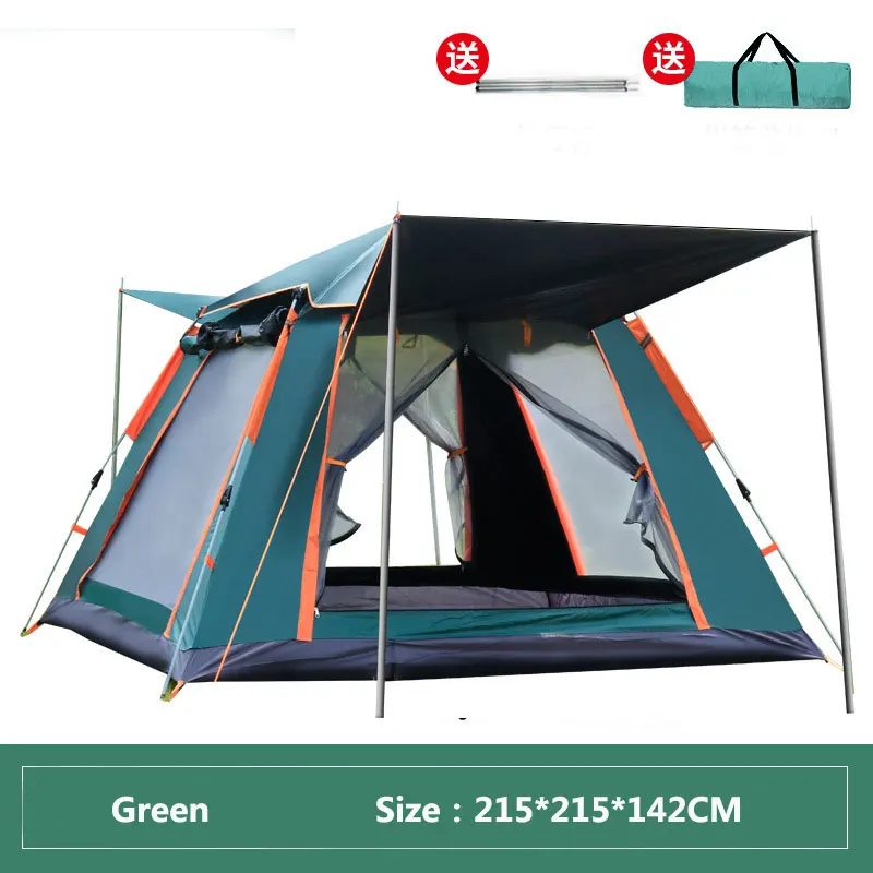 

Automatic Camping Tent 4-6 Person Waterproof Outdoor Large Yurt Family Travel Beach Tourist Tents Fish Big Naturehike