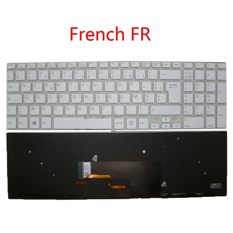 Ноутбук с подсветкой FR IT BE клавиатура для SONY VAIO SVF152 SVF153 149241051FR 149241061IT 149241111BE