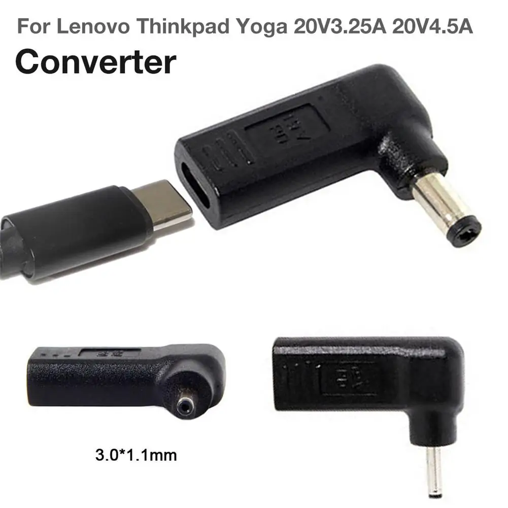 Laptop Charger Adapter Converter USB Type C Female Dc Power Jack 5.5mm 4.0mm 7.4mm 3.0mm 2.5mm for Lenovo Thinkpad | Электроника