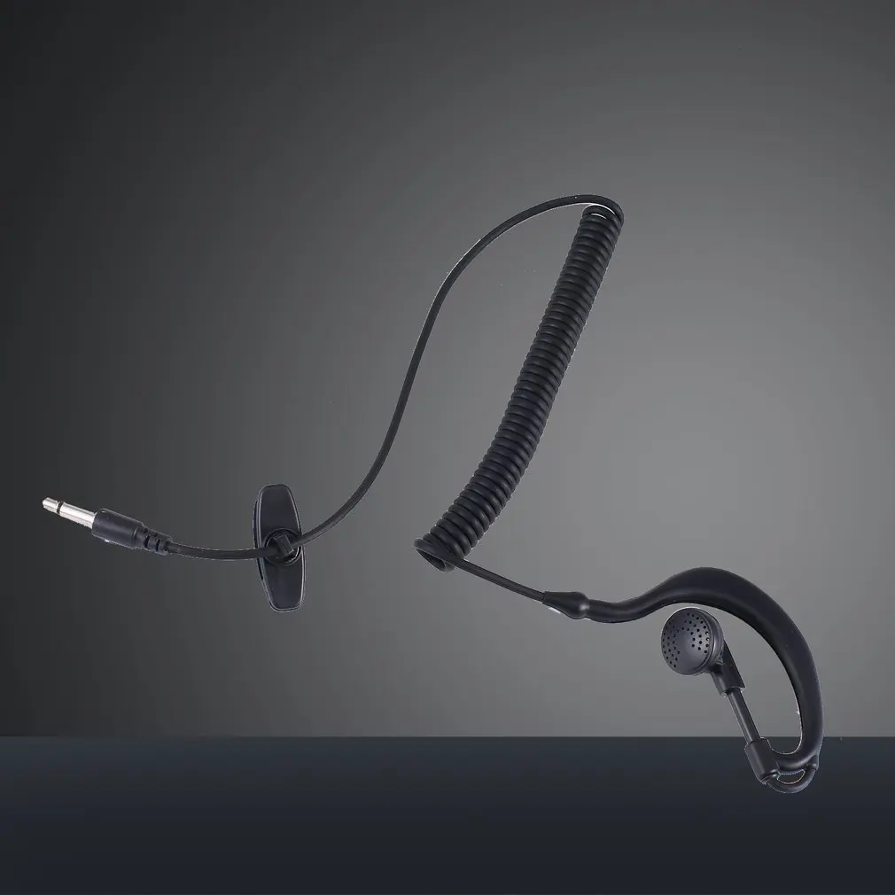 g shape soft ear hook earpiece headset 3 5mm plug ear hook for motorola icom radio transceivers walkie talkie ear bar headphone free global shipping