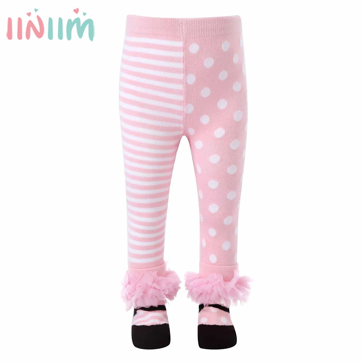 

Autumn Winter Baby Girl Warm Tights Toddler Kids Bowknot Lace Stockings Cotton Knitted Princess Pantyhose Solid Color Tight 0-2Y