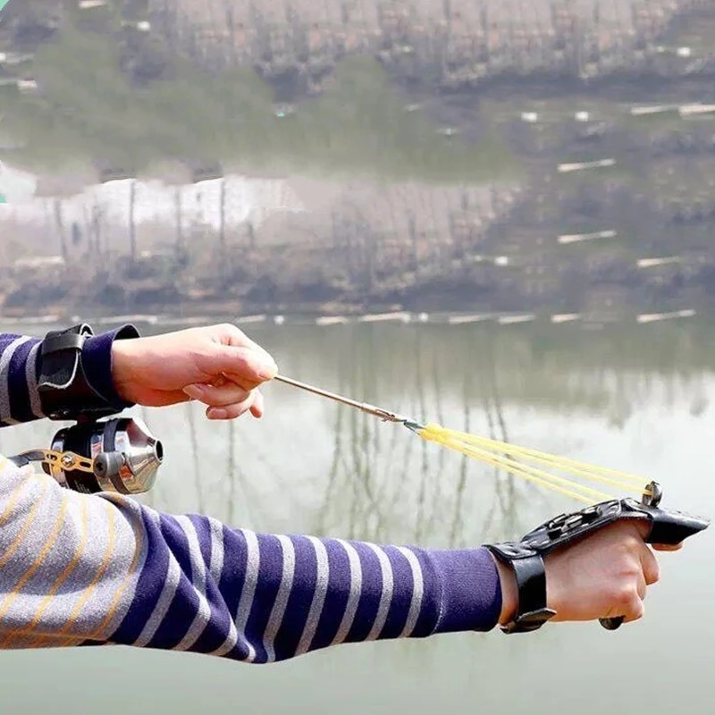 

High quality brand new high speed fishing hunting slingshot shooting slingshot + fishing dart swordfish arrow archery fish