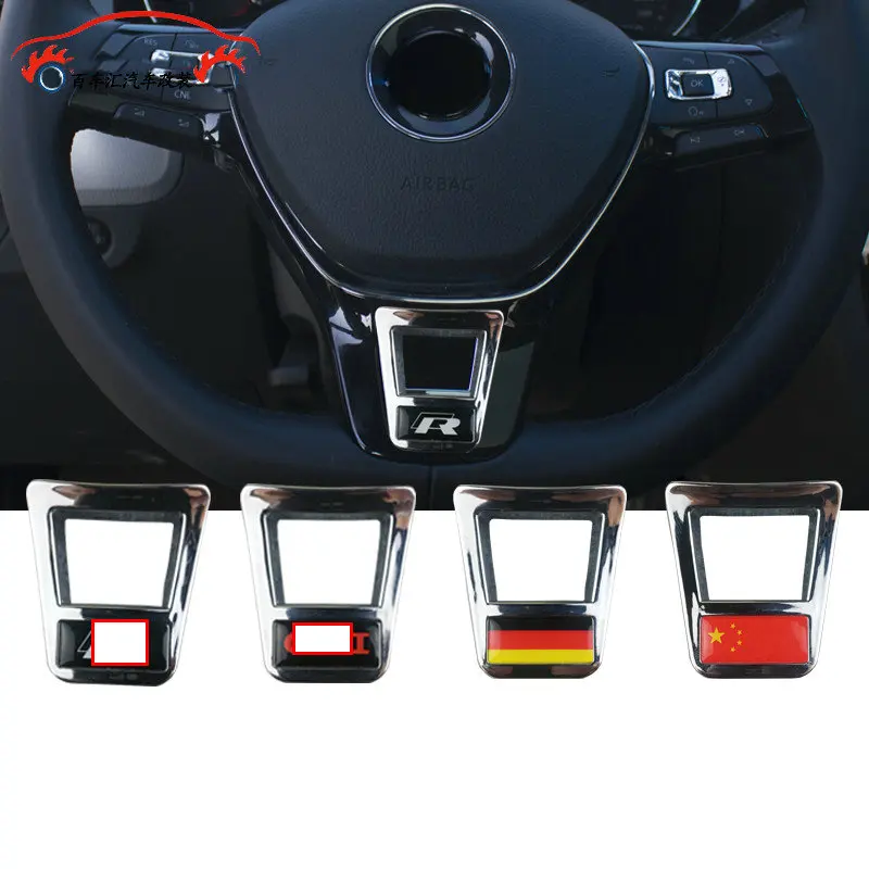 

For Golf 7 Golf 7.5 Polo Tiguan L Touran L CC Bora T-ROC T-CROSS JETTA TAYRON D-type steering wheel sequins Interior Automobile
