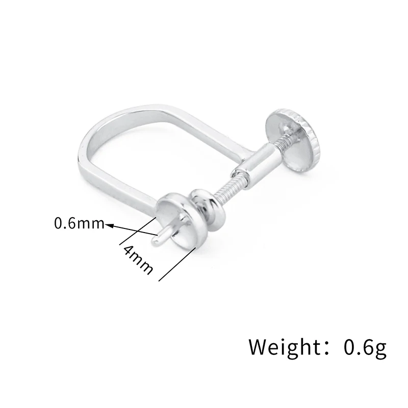 925 Sterling Silver Ear Clip 2020 Hot Sale Fashion Jewelry Components Earrings Accessories For Women Gold Earring Hooks Fitting