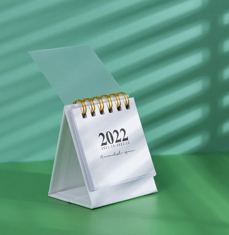 1 шт. от 2021 до 2022 градусов мини ПВХ покрытие стоячий флип-стол календарь для школы