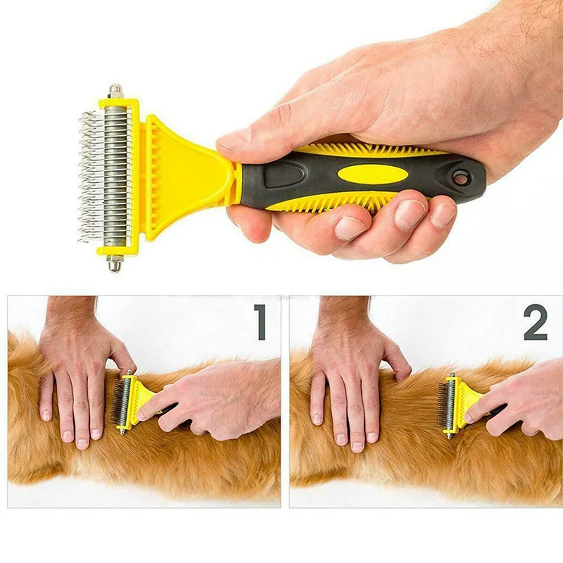 3 в 1 животное собака Кот Dematting жениха Deshedding инструмент для стильных волос