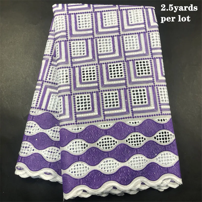 

Swiss Voile Lace In Switzerland High Quality African Dry Cotton Lace 100% Cotton Lace Fabric For Men Garment 2.5yard/lot CP038
