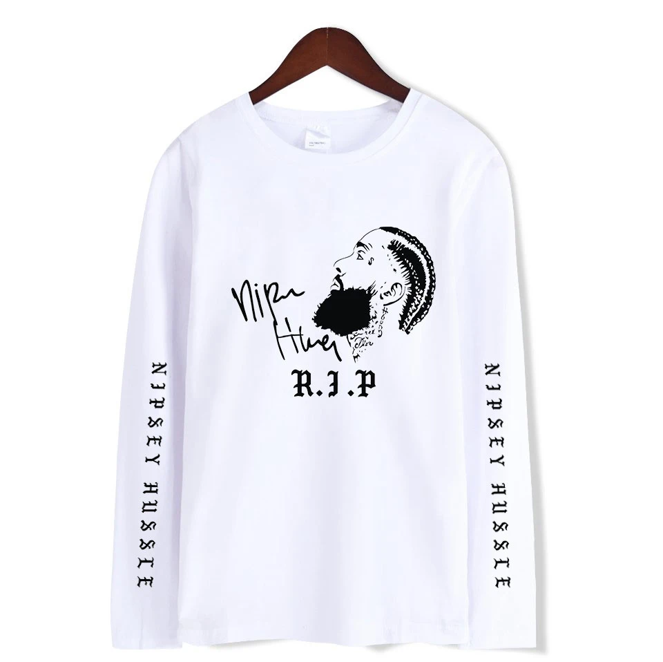 Nipsey hussle футболки женские и мужские крутые футболки Новая модная повседневная футболка с длинным рукавом Топы для весны XXS-4XL плюс размер