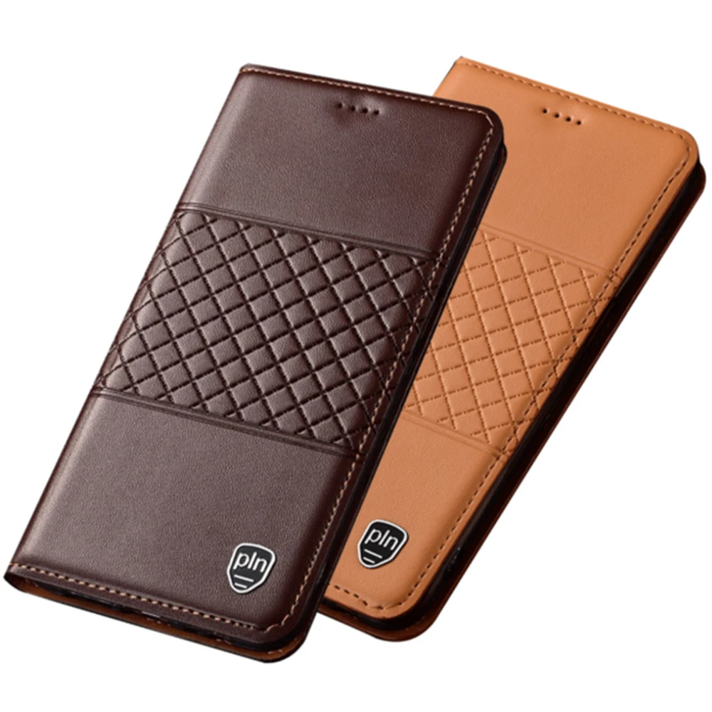 

Genuine Leather Magnetic Holster Card Holder Flip Case For OnePlus Nord N200 5G/OnePlus Nord 2 5G Phone Cases With Kickstand
