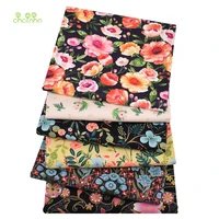 chainho6pcslotmidnight flowerstwill cotton fabricpatchwork clothesdiy sewingquilting fat quarters material for babykids