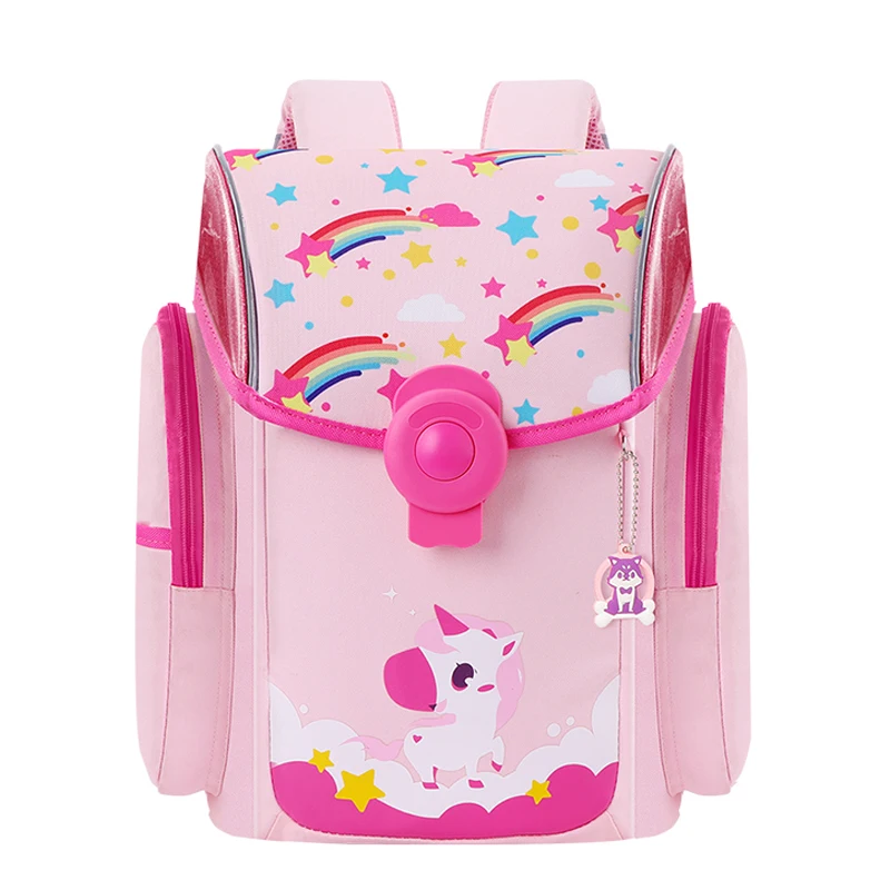 Children School Bags for Boys Orthopedic Waterproof School Backpacks Girls Kids Cartoon Dinosaur Unicorn Backpack for 6-12 Year