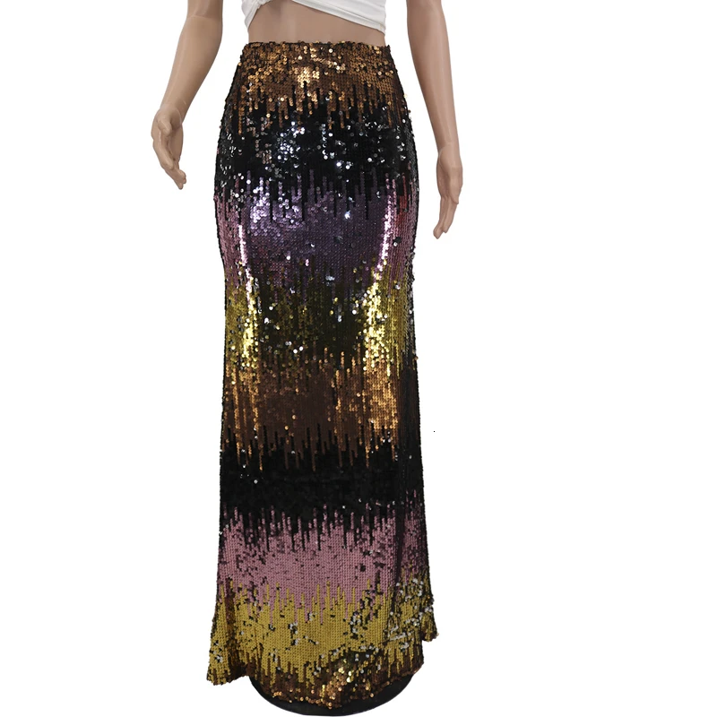 Женская юбка с кисточками Ucatheall элегантная Клубная бахромой и блестками высокой