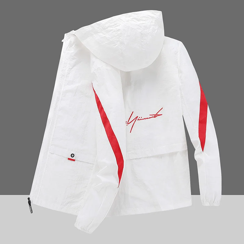 

Summer sunscreen men's 2021 new Korean youth light casual Hooded Jacket