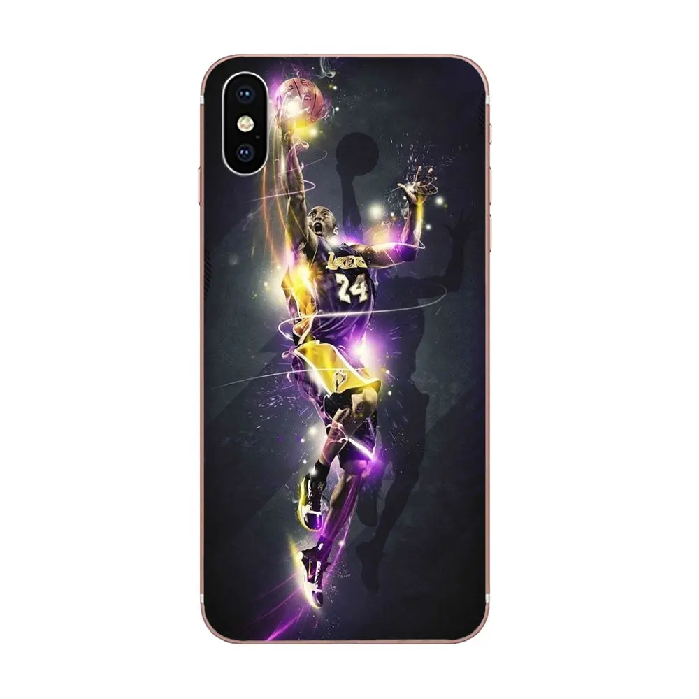 as picture Lakers 24 для Apple iPhone 4 4s 5 5C 5S SE 6 6S 7 8 Plus X XS Max XR Мягкий Силиконовый ТПУ прозрачный индивидуальный рисунок - Цвет: as picture