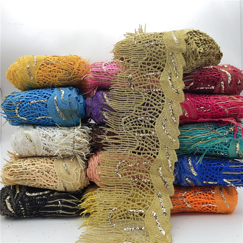 10 метров Винтаж множество дизайнов доступно Металлик вышитые Мотив блестящим