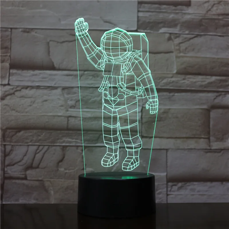 VCity астронавт ракета 3D USB светодиодный ночник Иллюзия голограммы Оригинальная лампа подарок для детей друзей дома спальня спальный Декор