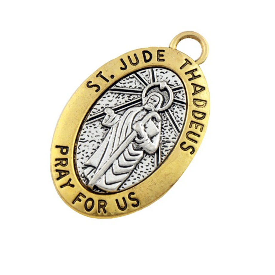 2 шт. ST. Иуда Фаддей молимся для нас дюймов шарма бусины 47 5x29 5 мм L1778 ювелирных