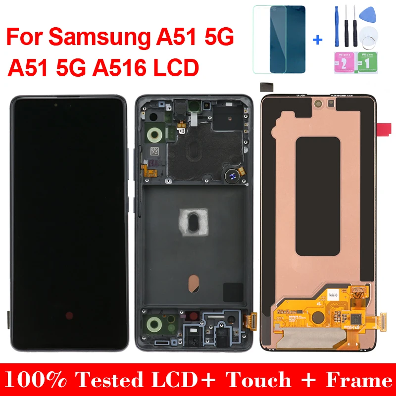 

Super AMOLED для samsung a51 5G A516 A516B A516F телефон с сенсорным экраном samsung galaxy a51