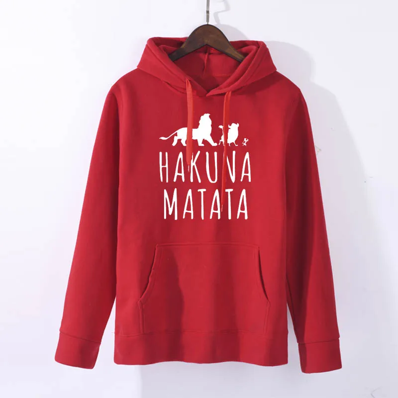 Лев Король хакуна матата пуловер уличная Толстовка зима осень Ulzzang Kawaii Модные женские худи