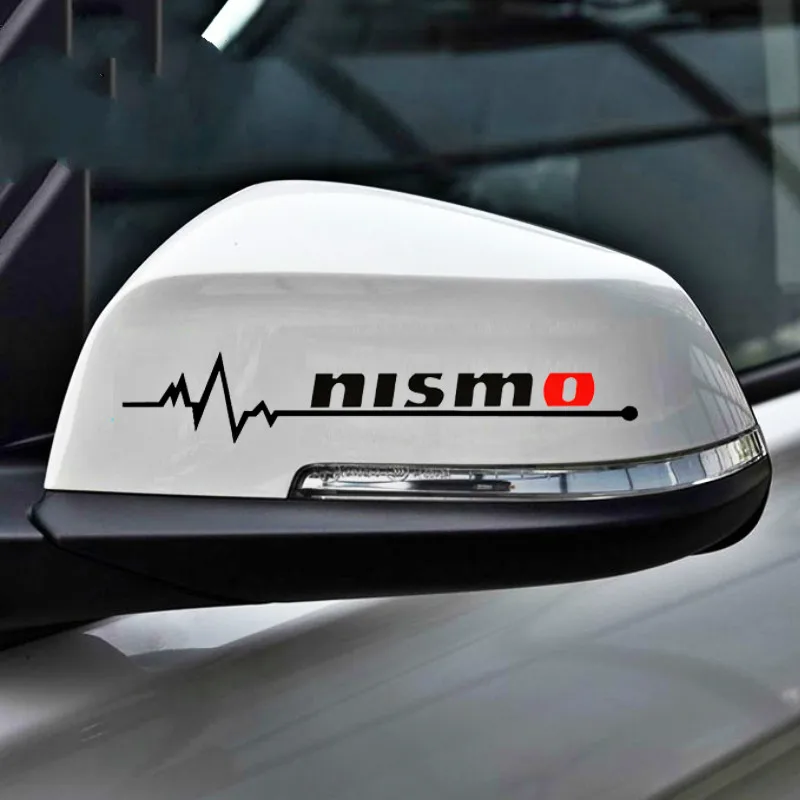 

Interesting 2 X Nismo Car Rearview Mirror Car Sticker Accessories Car Styling Decal Vinyl Car Window Cover PVC 12cm*2cm
