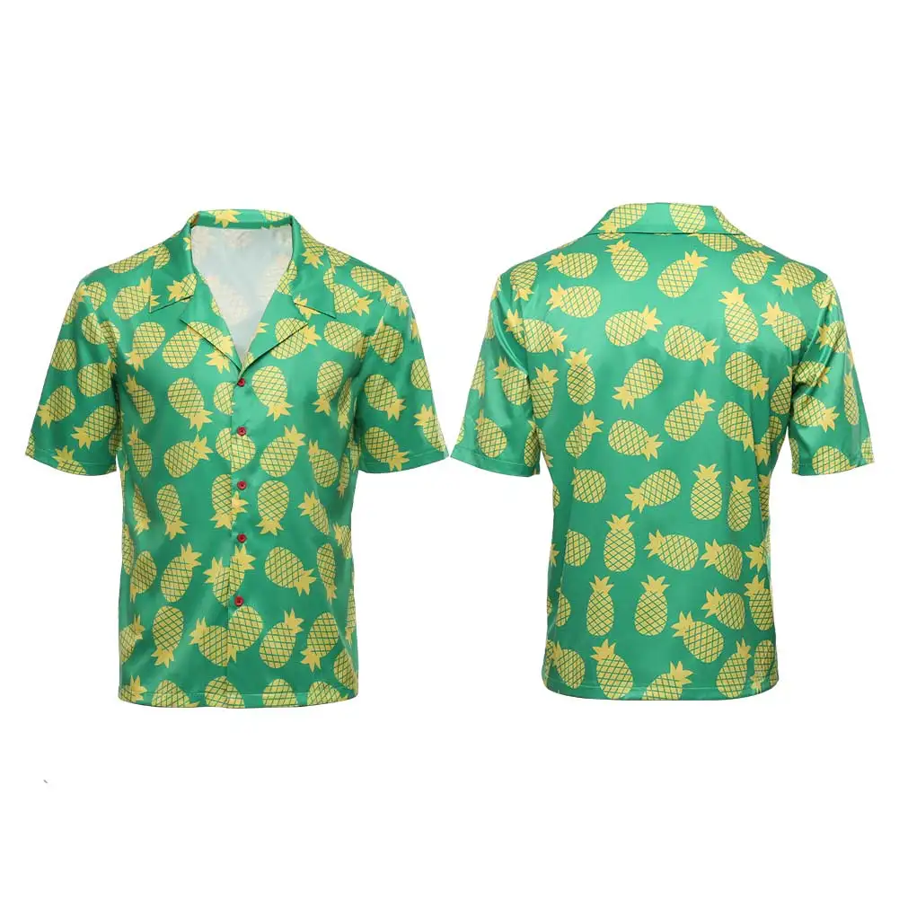 

Animal Crossing Bud Cosplay Costume Summer Short Shirt Costume Hawaiian Summer Shirt Daily Causal Shirt