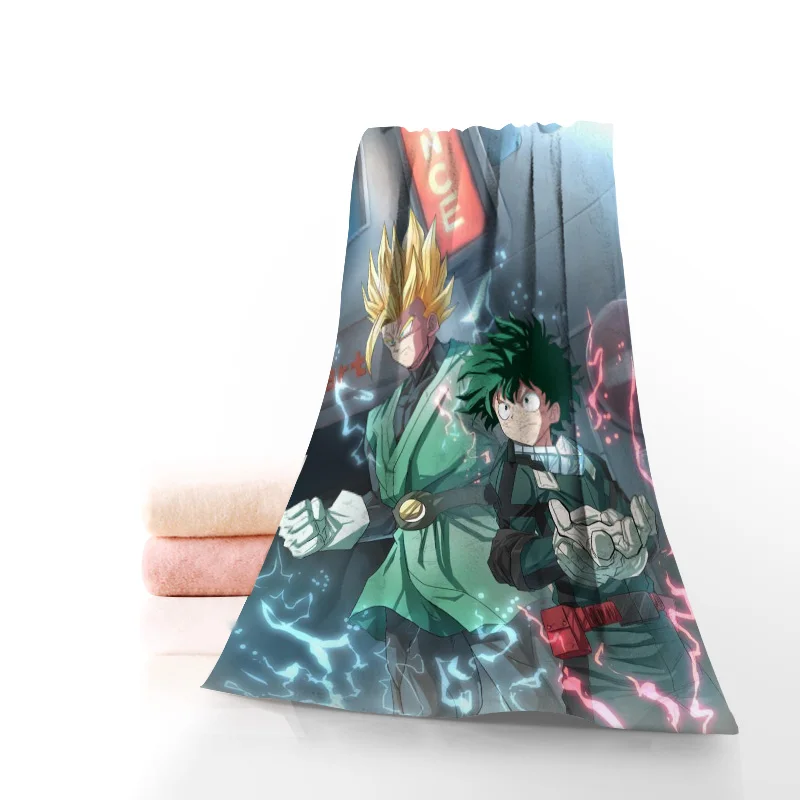 

Anime My Hero Academia Bath Towel Washcloth Home Textile Travel Hand Face Towel Microfiber Fabric Bathroom Towels For Adults