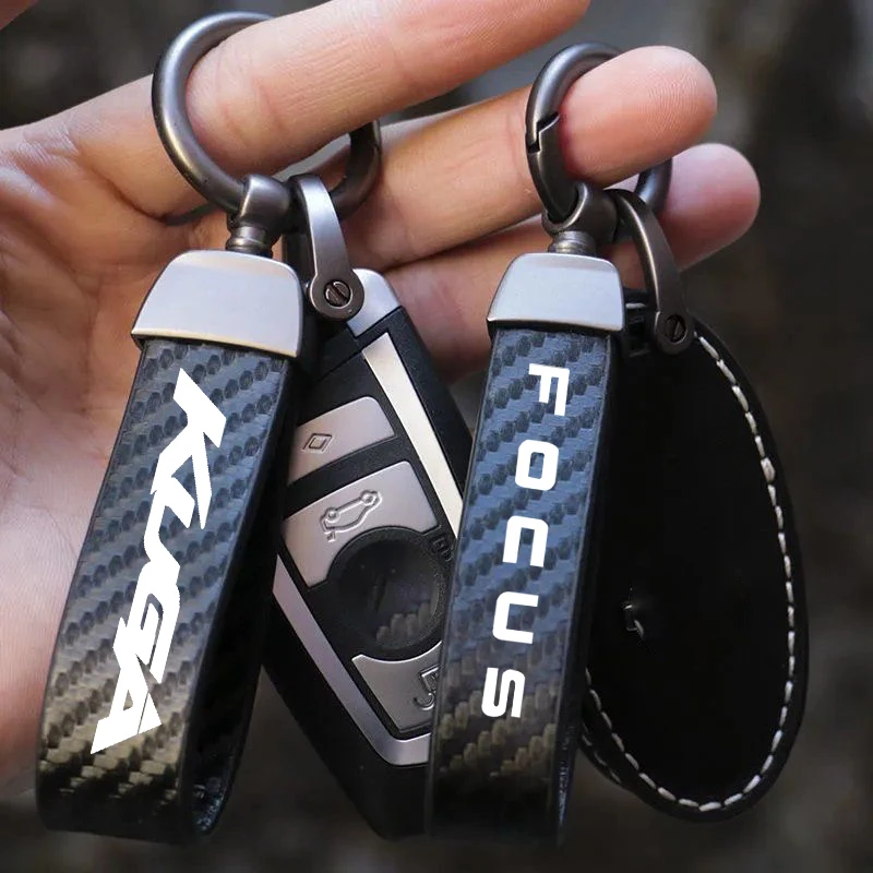For Focus Fiesta Ecosport Kuga Mondeo Fusion Ranger Explorer Fiseta TAURUS ESCAPE Car Keychain Key Holder Keyring Key Chains