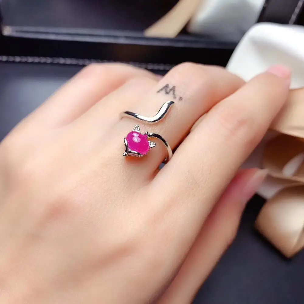 100% Natural Real and Ruby And Ring Woman 925 Sliver | Украшения и аксессуары