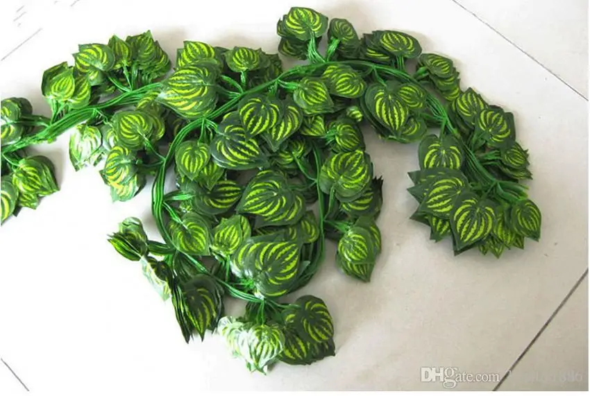 2.1M 120Pcs Wired Ivy Leaves Garland Silk Artificial Vine Greenery For Wedding Home Office Decoratiove Wreaths 2017 New Style | Дом и сад