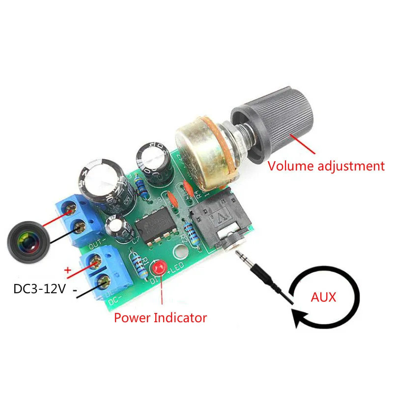SOTAMIA мини LM386 Мощность усилитель аудио Плата подойдет как для повседневной носки
