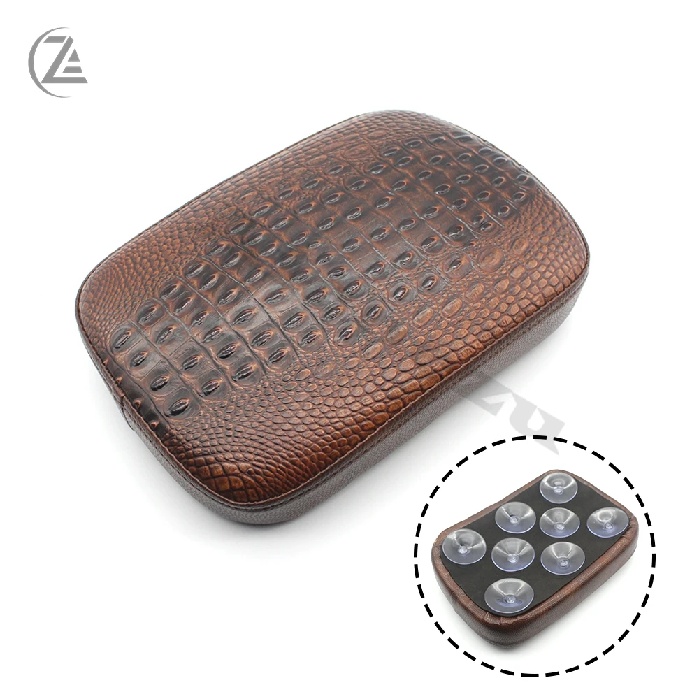 ACZ Motorcycle Multi Pattern Suction Cup Rear Pillion Passenger Pad Seat for Harley Davidson Bobber Chopper