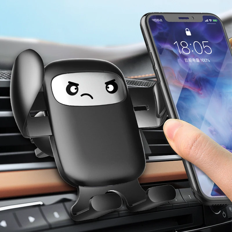 

Car Navigation Bracket Cartoon Air Outlet Buckle Bracket Gravity Car Mobile Phone Bracket Car Accessories